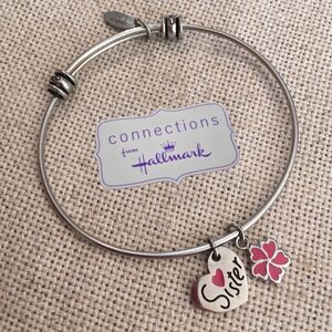 Hallmark Connections 💕Sister Bracelet Wire Charms